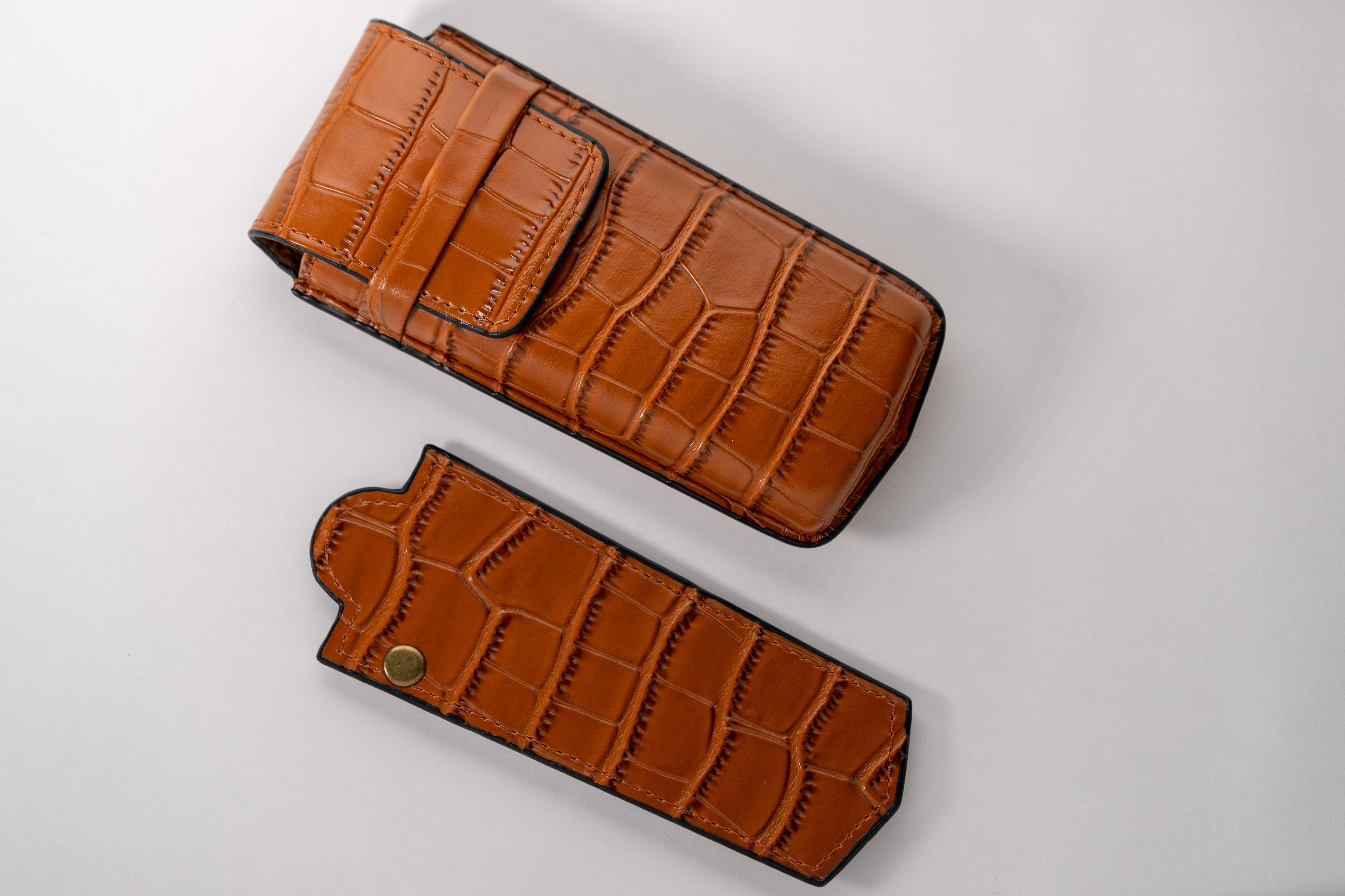 Crocodile Skin Watch Case