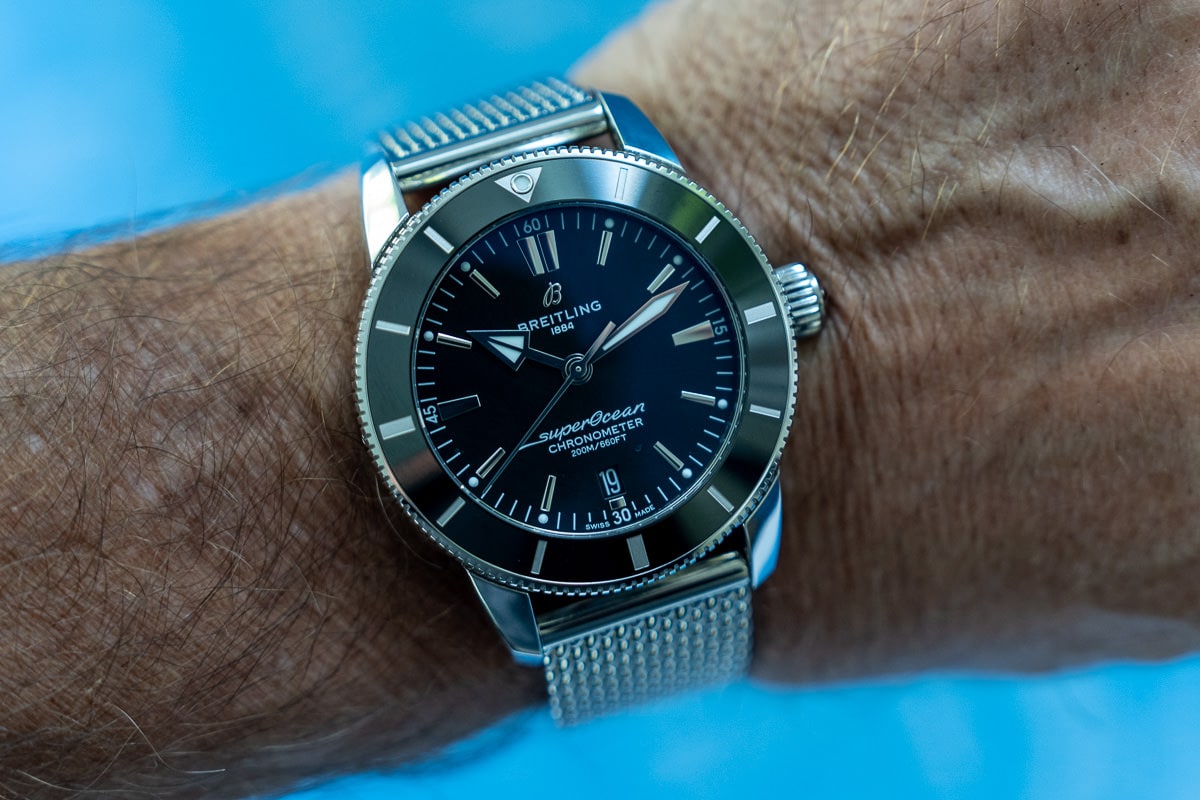 Breitling superocean 44 hot sale on wrist